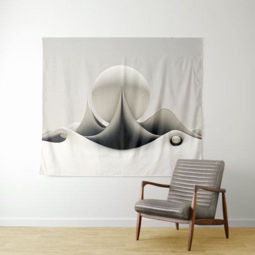 Snowball Cream Crest Tapestry