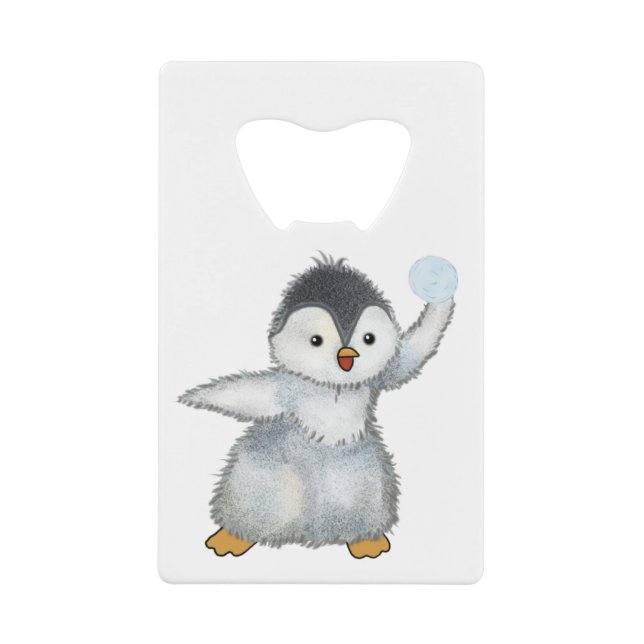 snowball credit card bottle opener (Front)
