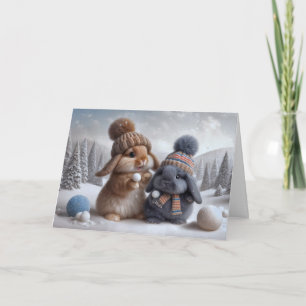 Snowball Fight Card