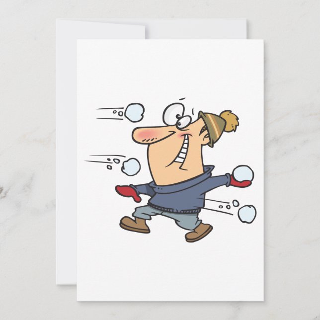 Snowball Fight Invitation (Front)