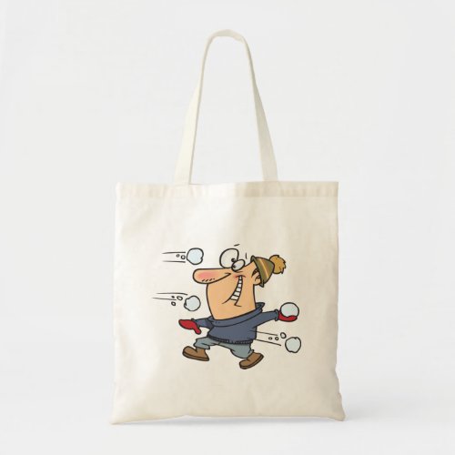 Snowball Fight Tote Bag
