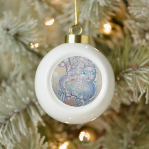 Snowball Framed Ornament
