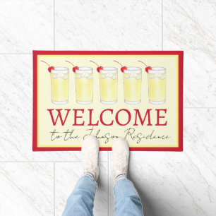 Snowball Snow Ball British Christmas Cocktail Doormat