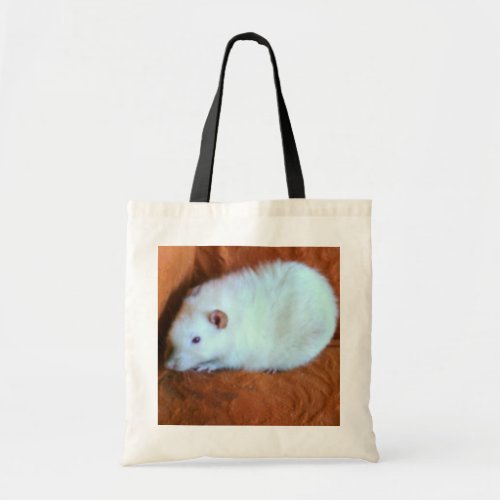 Snowball White Rat Tote Bag