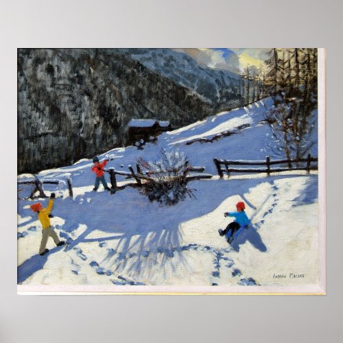 Snowballers Zermatt Poster