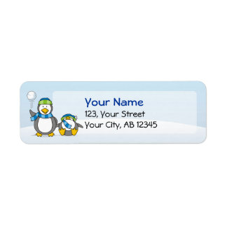 Snowballing penguins label