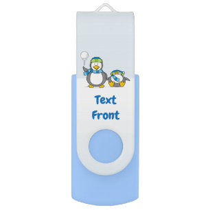 Snowballing penguins USB flash drive