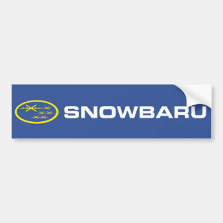 Snowbaru (blue & yellow) Bumper Sticker