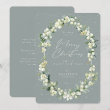 Snowberry+Eucalyptus Botanical Frame Christmas