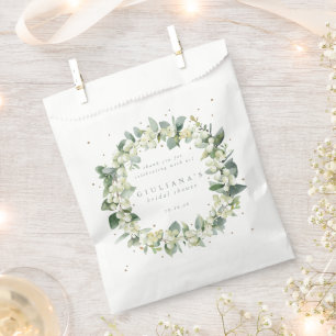 Snowberry+Eucalyptus Winter Bridal Shower Favor Bag