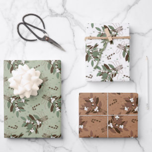 snowberry wrapping paper sheets