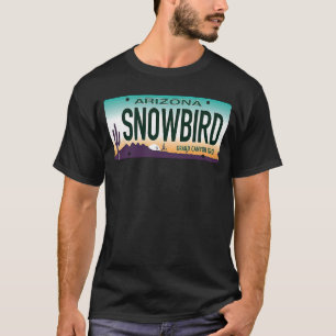 Snowbird Arizona AZ Up North Travel Vintage Licens T-Shirt