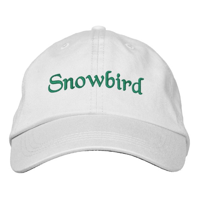 Snowbird Embroidered Baseball Cap (Front)