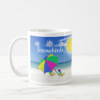 Snowbird Gifts, Beach Themed Mugs