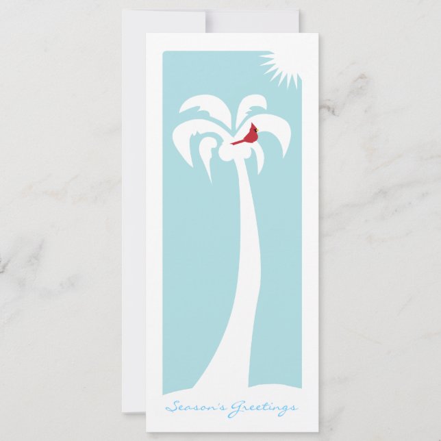 Snowbird Seasons Greetings Holiday Card (Front)