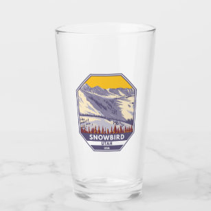 Snowbird Ski Area Winter Utah Glass