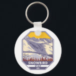Snowbird Ski Area Winter Utah Keychain<br><div class="desc">Snowbird Winter art design showcasing the winter landscape.</div>