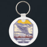 Snowbird Ski Area Winter Utah Keychain<br><div class="desc">Snowbird Winter art design showcasing the winter landscape.</div>