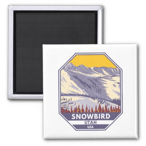 Snowbird Ski Area Winter Utah Magnet