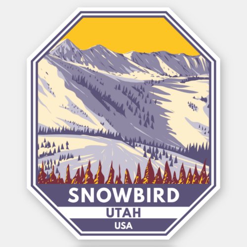 Snowbird Ski Area Winter Utah Sticker