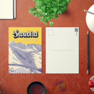 Snowbird Ski Area Winter Utah Vintage Postcard