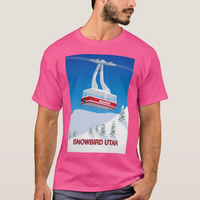 Snowbird Ski Resort Baseball  Sleeve T-Shirt (Front)