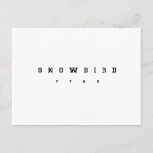 Snowbird Utah Postcard (Front)