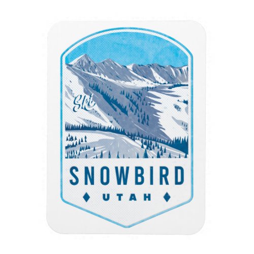Snowbird Utah Ski Badge Magnet