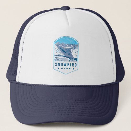Snowbird Utah Ski Badge Trucker Hat