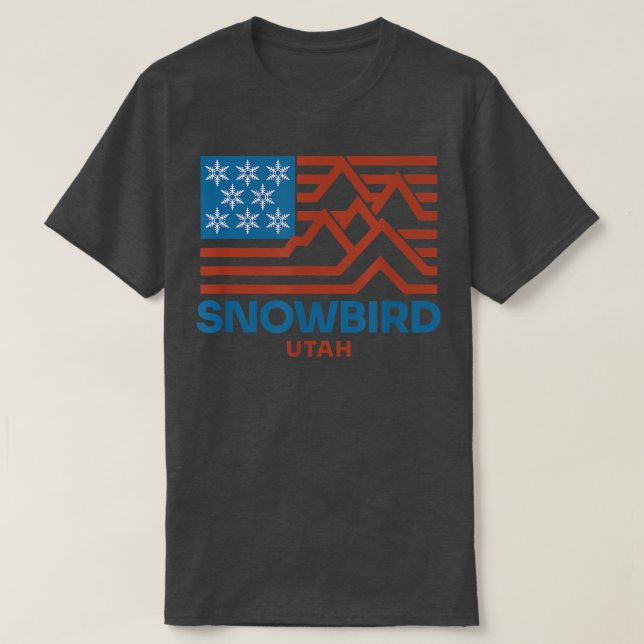 Snowbird Utah Snow Mountain  T-Shirt (Design Front)