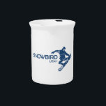 Snowbird Utah Snowboarder<br><div class="desc">Six miles up Little Cottonwood Canyon and near Salt Lake City in Utah, Snowbird is one of the best ski and snowboard resorts in America! This great vintage design has a retro look.</div>