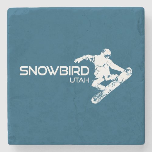 Snowbird Utah Snowboarder Stone Coaster