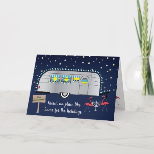 Snowbirds Hanukkah Greetings Card