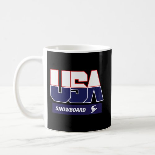 Snowboard 2022 Usa Team Coffee Mug