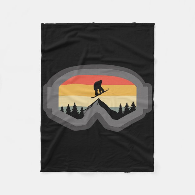 Snowboard Apparel - Snowboarding Snowboarder Snowb Fleece Blanket (Front)