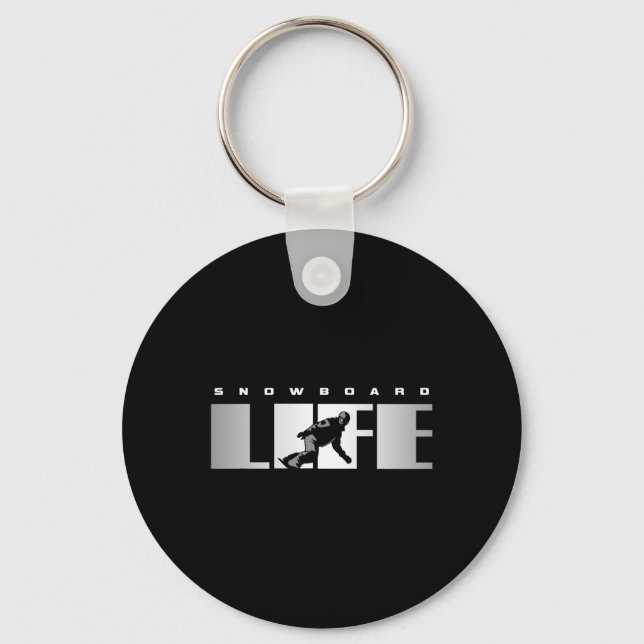 Snowboard Apparel - Snowboarding Snowboarder Snowb Keychain (Front)