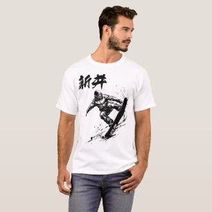 Snowboard Brush Art - LOTTE ARAI Niigata T-Shirt