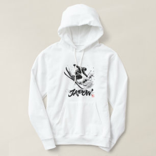 Snowboard Brush Art - Skier Slush Hoodie