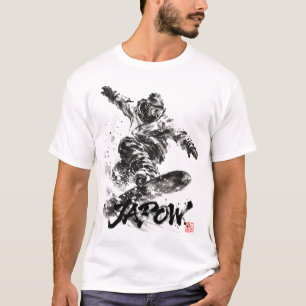 Snowboard Brush Art - Snowboarder Light T-Shirt