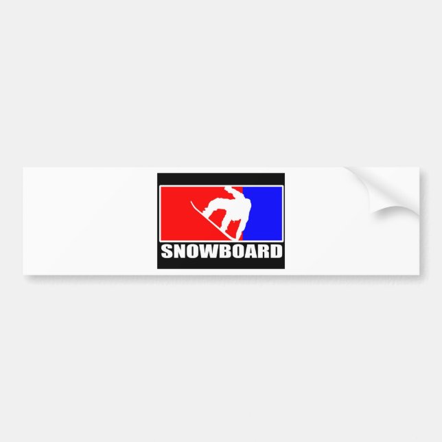 snowboard bumper sticker (Front)