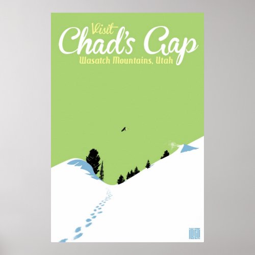 Snowboard Chads Gap Poster