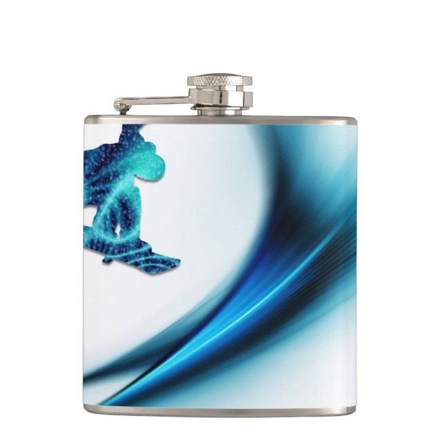 Snowboard Design Flask (Front)