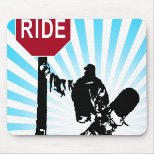 snowboard... directions? mouse pad