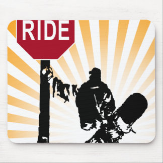snowboard... directions? mouse pad