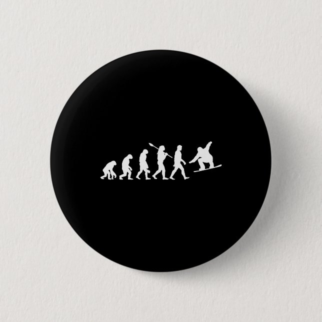Snowboard Evolution  Button (Front)