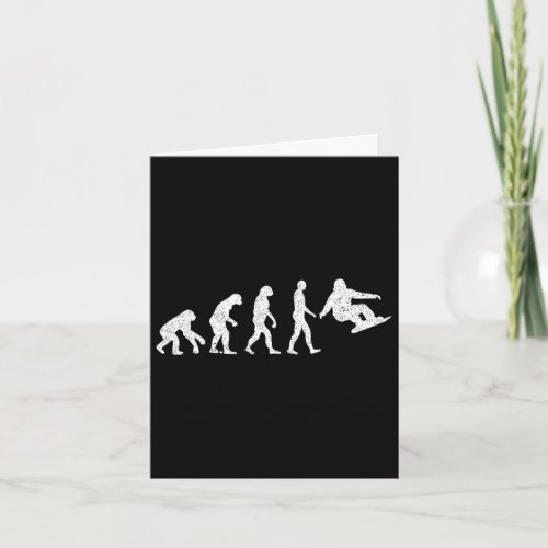 Snowboard Evolution – Snowboarding Lovers Winter S Card