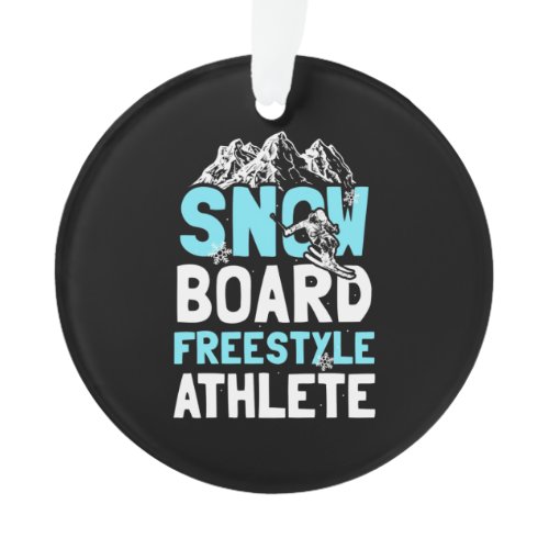 Snowboard Freestyle Athlete Ornament