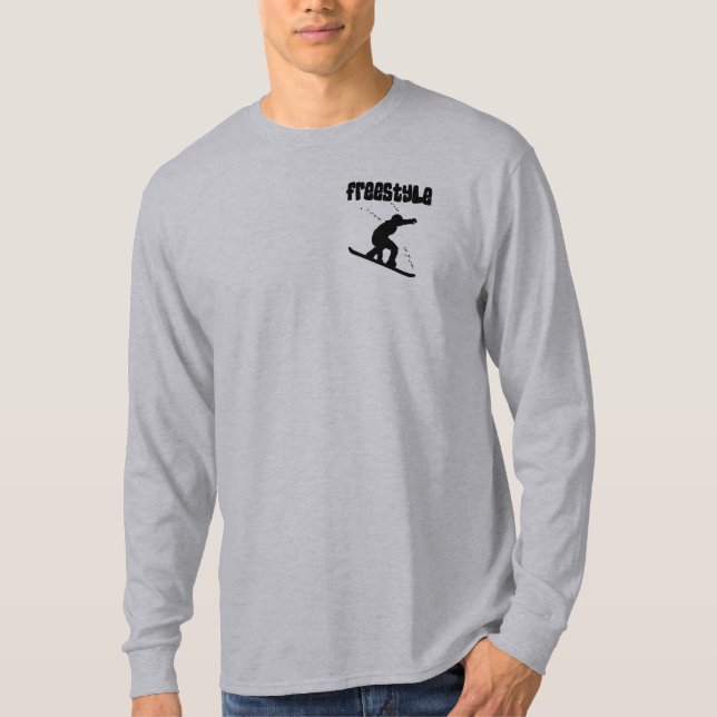 Snowboard Freestyle Badge T-shirt (Front)