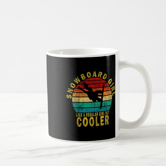 Snowboard Girl Like A Regular Girl But Cooler Funn Coffee Mug (Right)