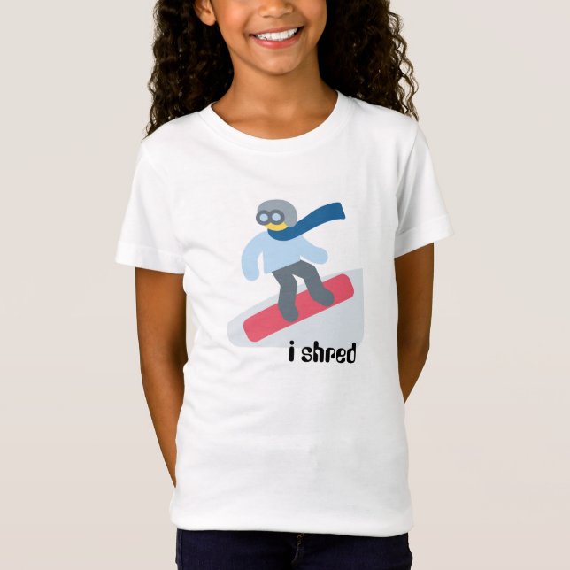 Snowboard Graphic Kids T-Shirt (Front)